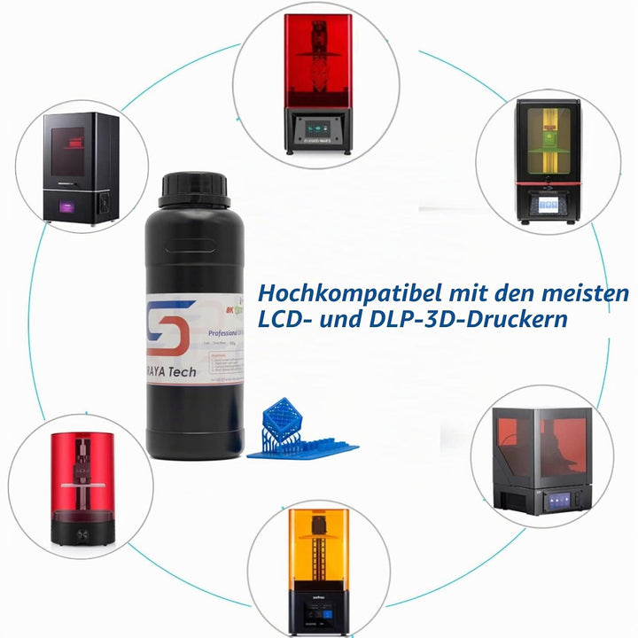 Siraya Tech Cast Giessbares 3D Drucker Resin (True Blue, 500g) Richtig Blau 500g, Richtig Blau 500g