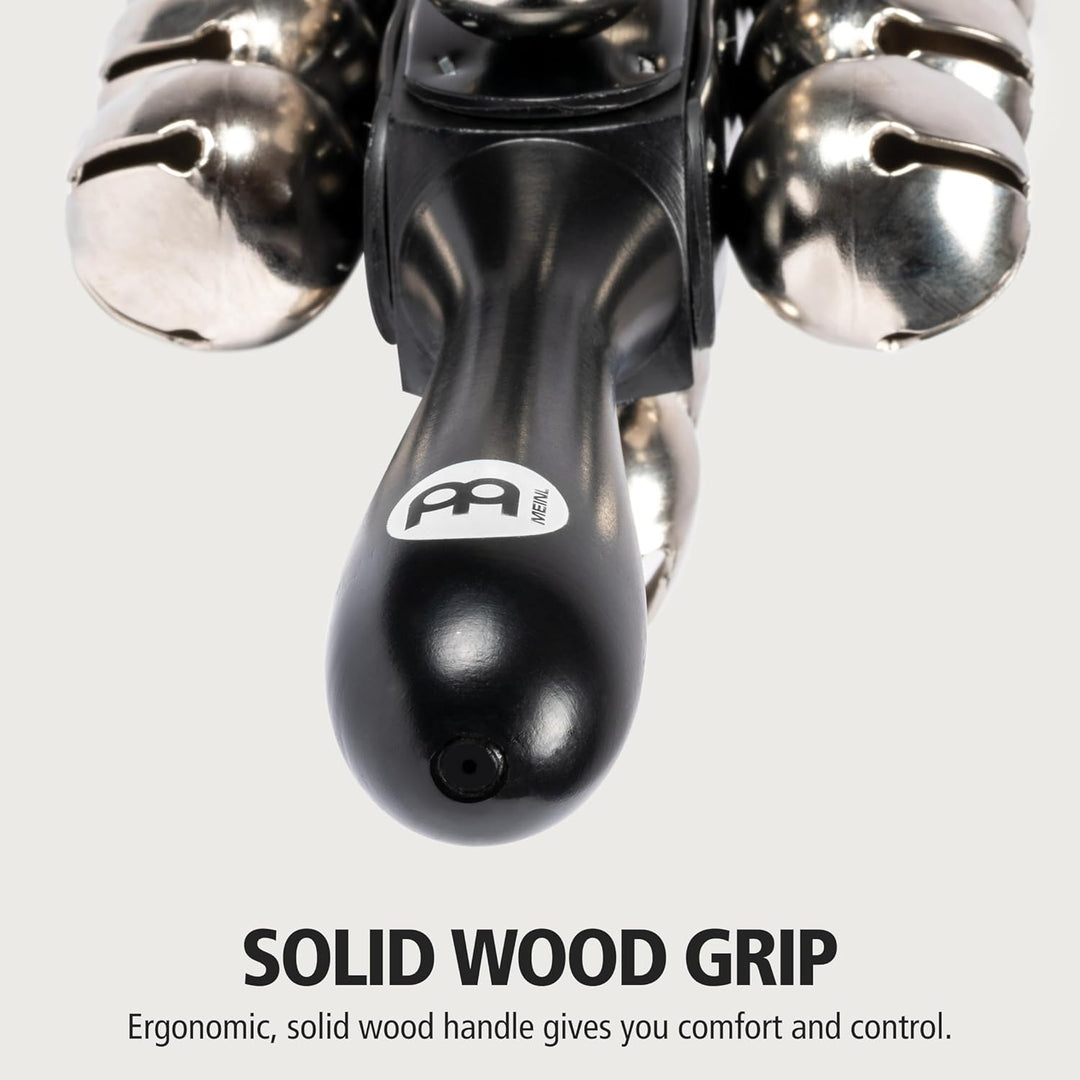 Meinl Percussion SLB25 Sleigh Bells mit 25 Glocken, schwarz
