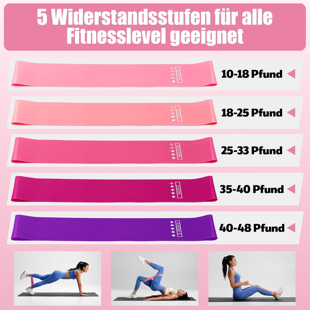 Pilates Set, Pilates Ring Zubehör Set 13 Stück mit 13" Ring, 10" Ball,Fitnessbänder & Zubehör,Pilate