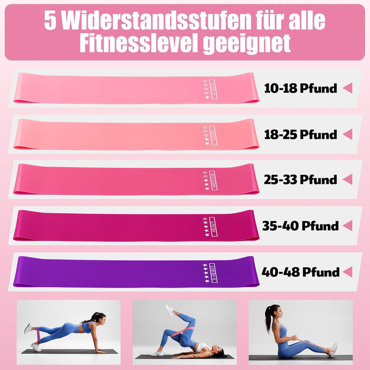 Pilates Set, Pilates Ring Zubehör Set 13 Stück mit 13" Ring, 10" Ball,Fitnessbänder & Zubehör,Pilate