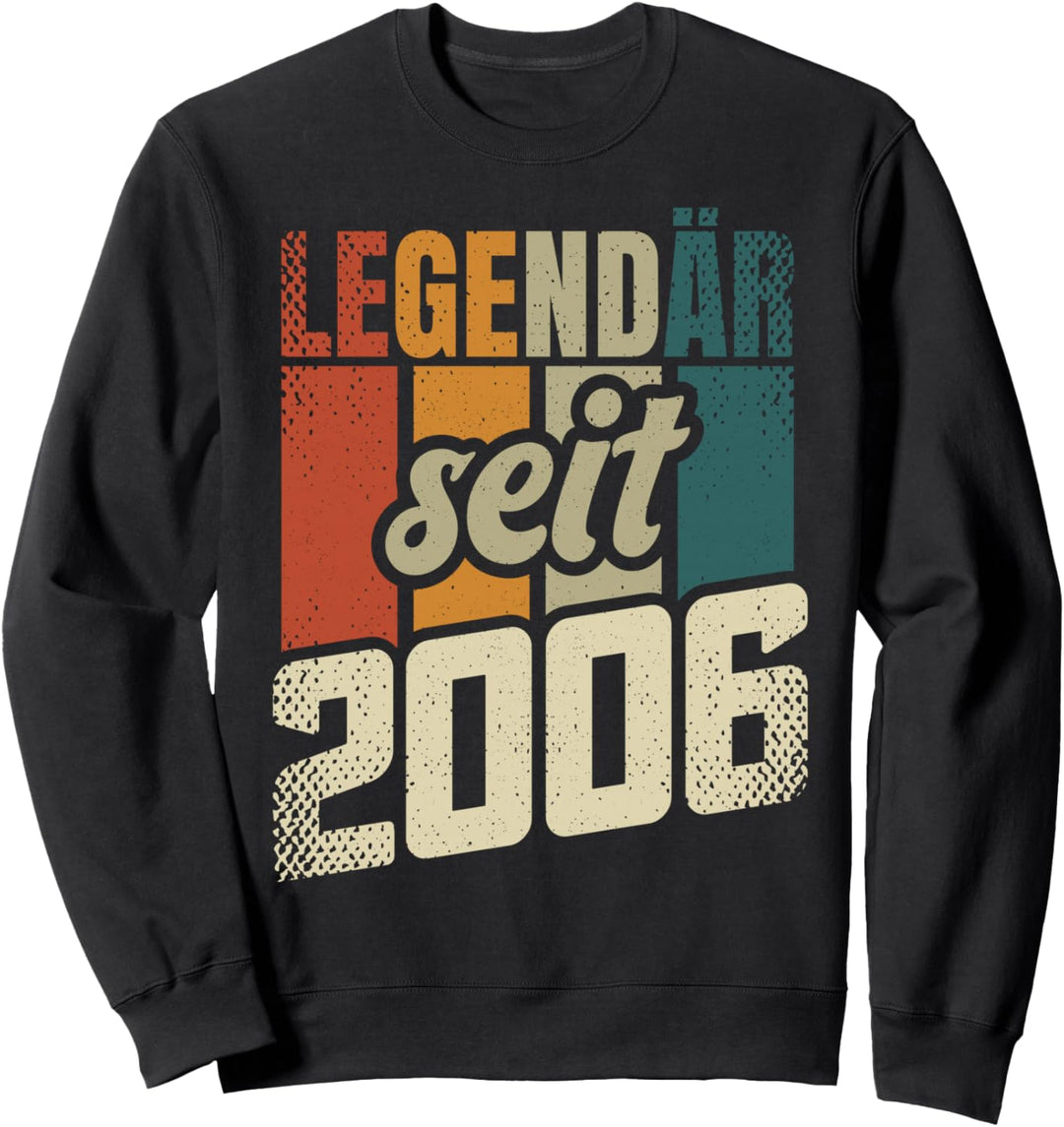 18. Geburtstag Junge Mädchen 18 Jahre 2006 Lustig Geschenk Sweatshirt