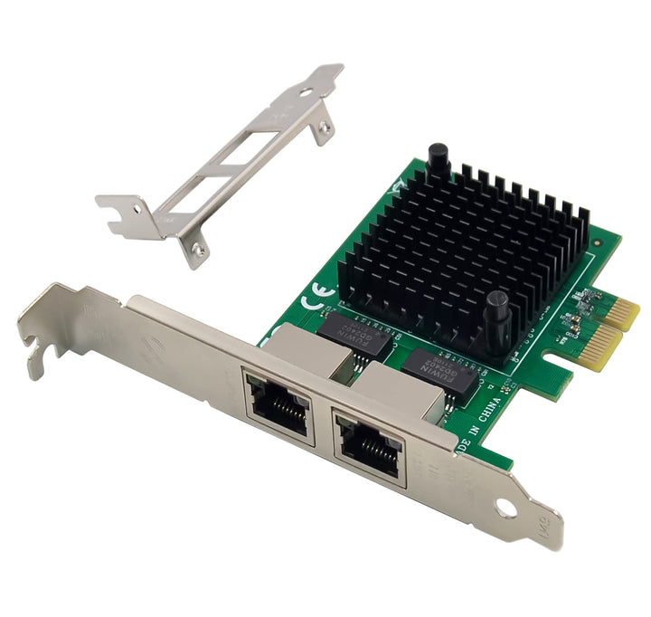 Dual PCIe 3.1 2.5GBase-T Netzwerk Adapter mit Intel I225-V 2500/1000/100Mbps PCI Express Gigabit Eth