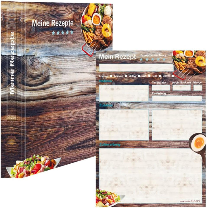 PRICARO Rezeptordner mit Rezeptblock "Farmhouse", A5