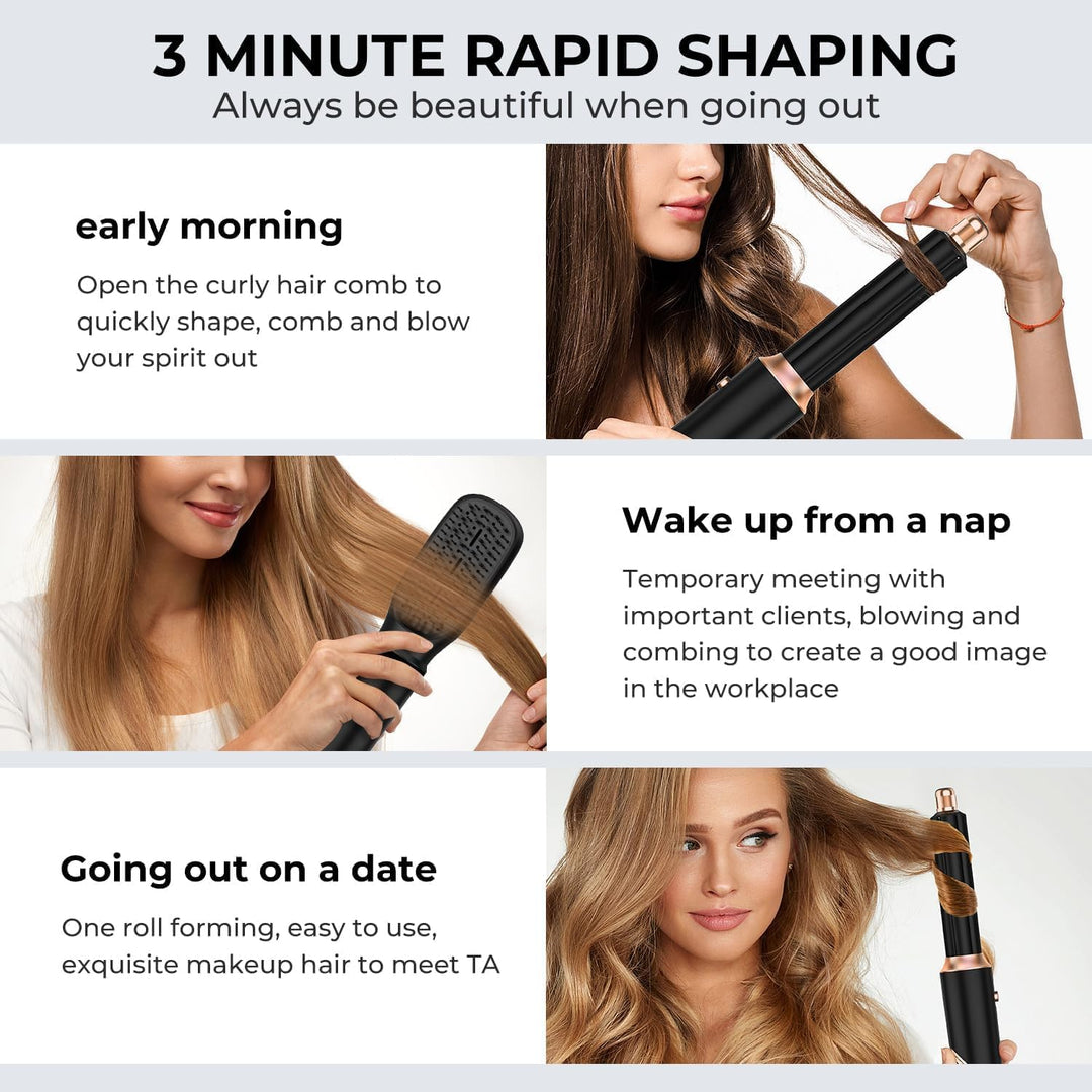 Airstyler 5 in 1 Hairstyler Haarstyler Ionen Föhn Luft Lockenstab Magic Styler Warmluftbürste Föhnbü
