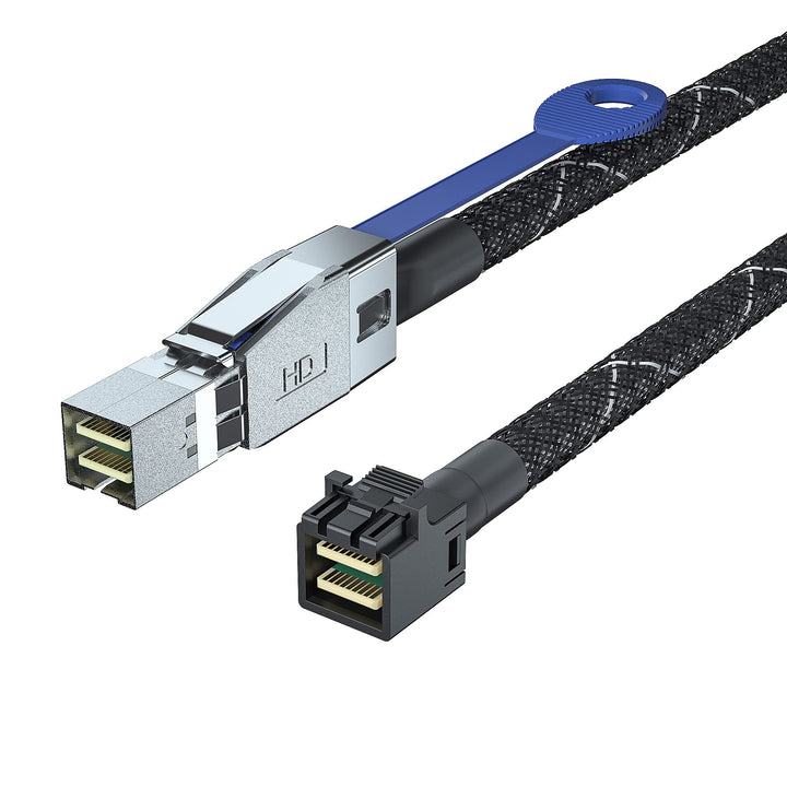 10Gtek® External Mini SAS SFF-8644 zu Internal Mini SAS SFF-8643 Kabel, 0.5-Meter(1.65-ft) 0.5m SFF-