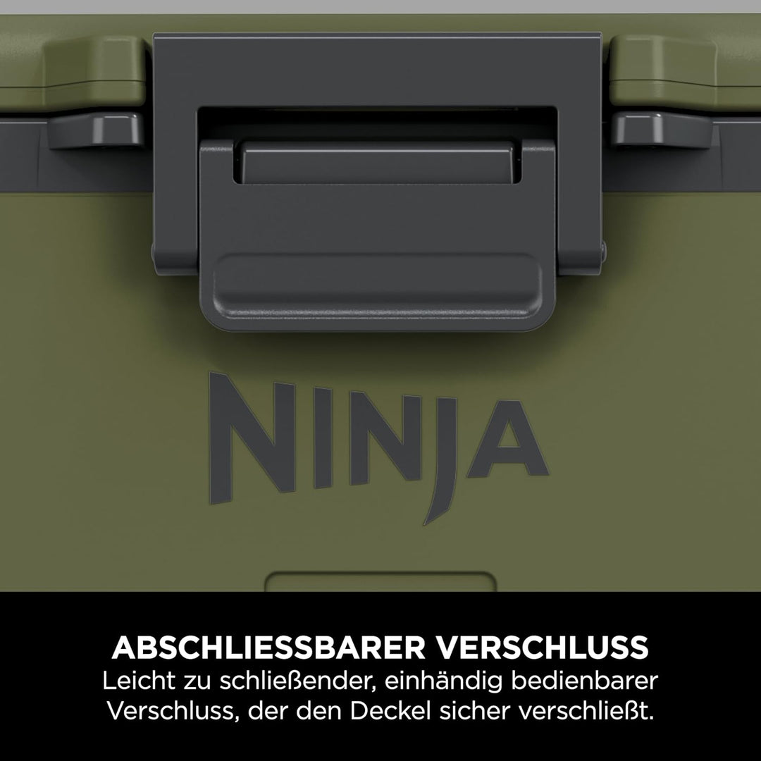 Ninja FrostVault Kühlbox mit Rollen und Isolierung, mit Ninja Thirti Flasche & Kühlakku, integrierte