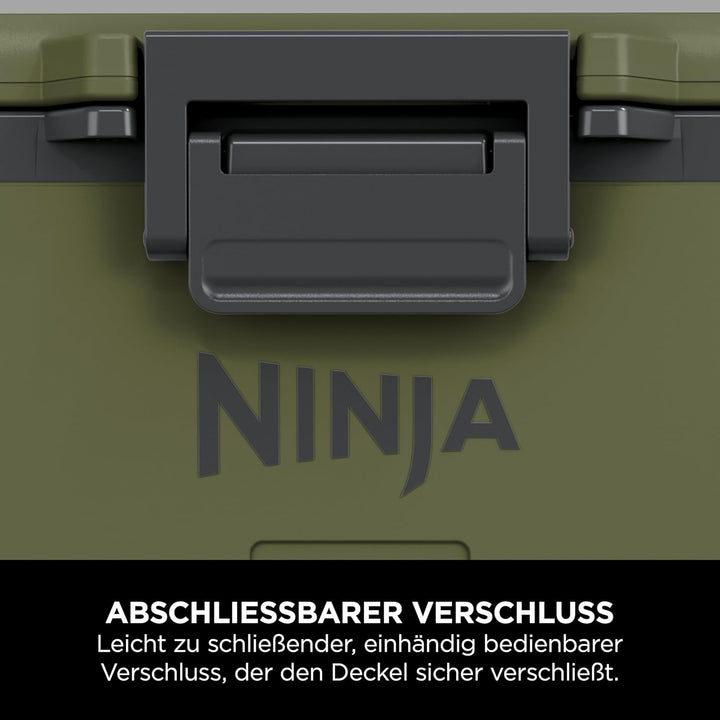 Ninja FrostVault Kühlbox mit Rollen und Isolierung, mit Ninja Thirti Flasche & Kühlakku, integrierte