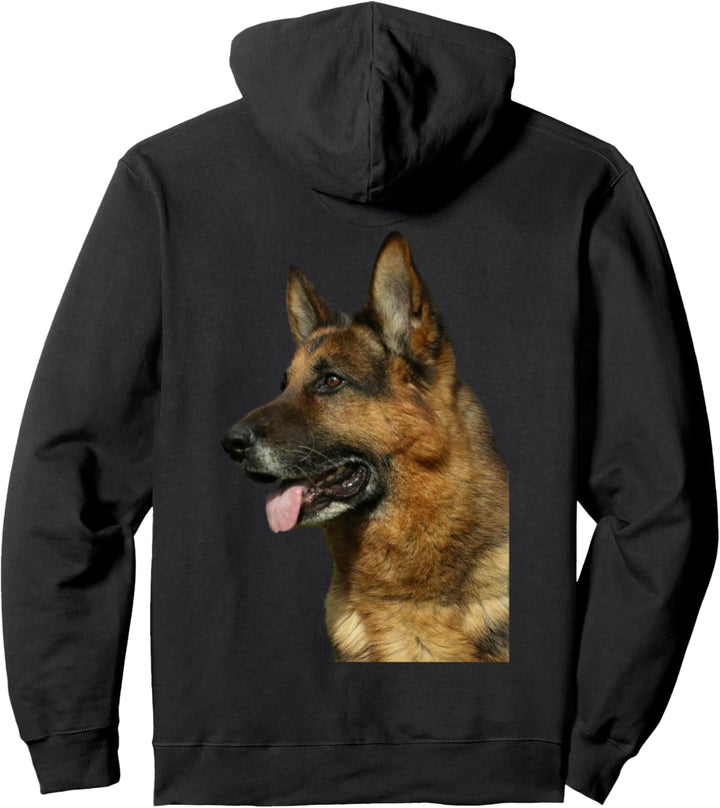 Deutscher Schäferhund Portrait Hochzucht Rüde Schäferhund Pullover Hoodie