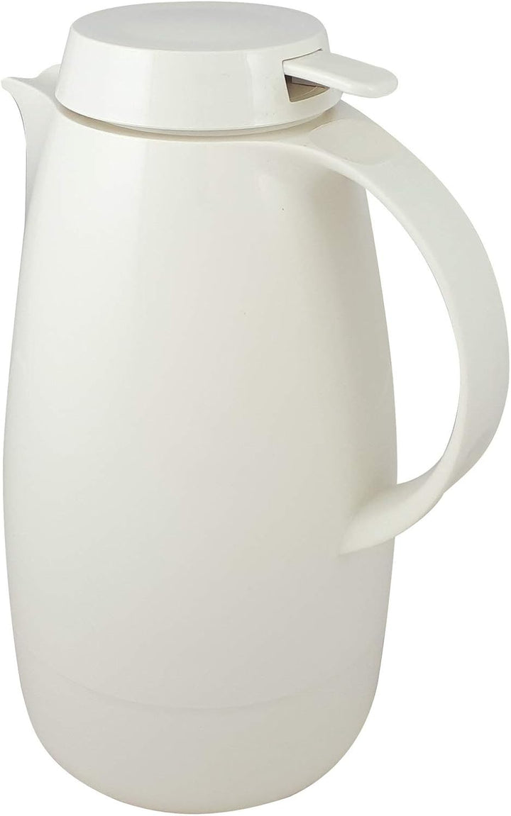 Helios Servitherm Kunststoff-Isolierkanne, weiss, 1,3 Liter 1,3 Liter Weiss, 1,3 Liter Weiss