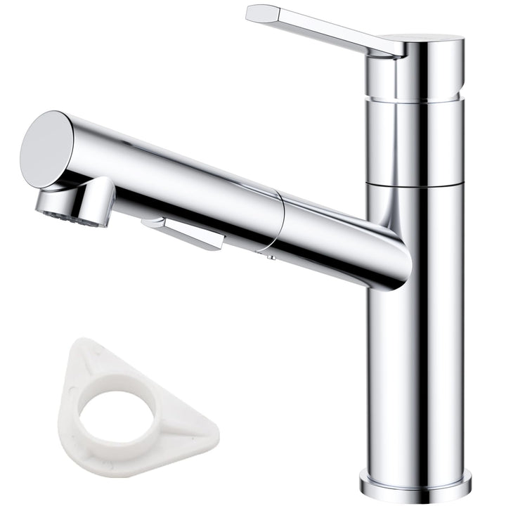 DAYONE Küchenarmatur mit Ausziehbarer Brause, SUS304 Edelstahl Hochdruck Wasserhahn Küche, Mischbatt