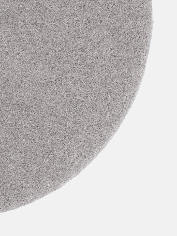 myfelt Flache Filz-Sitzauflage/Stuhlauflage - Luis - rund, 36 cm, Grau, Grau