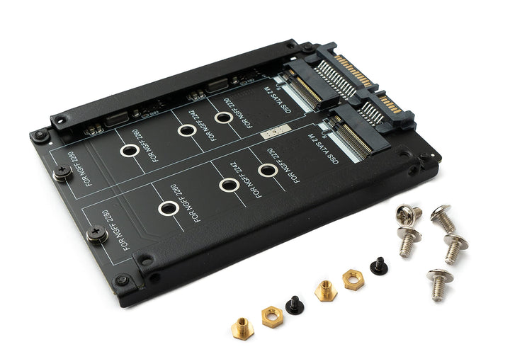 System-S NGFF B+M Key Adapter 2X M.2 SSD Karte zu 2,5 Zoll SATA Combo HDD