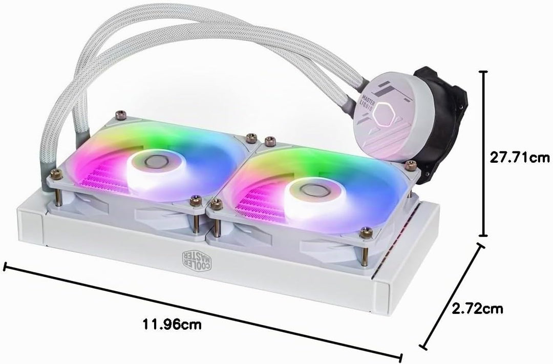 Cooler Master MasterLiquid 240L Core ARGB Wasserkühlung - CPU-Flüssigkeitskühler mit Zweikammer-Gen-
