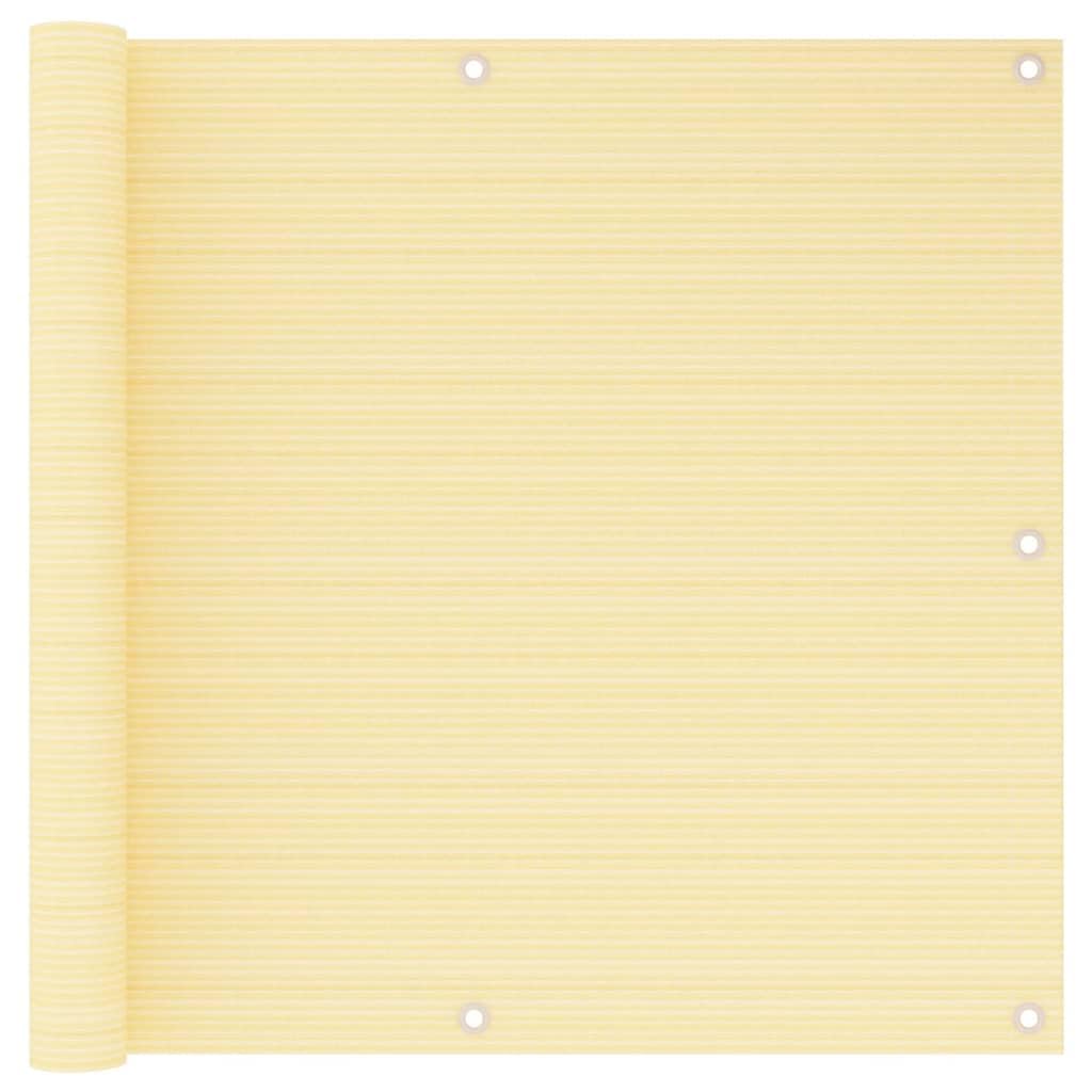 vidaXL Balkon-Sichtschutz Beige 90x500 cm HDPE 90 x 500 cm Beige, 90 x 500 cm Beige