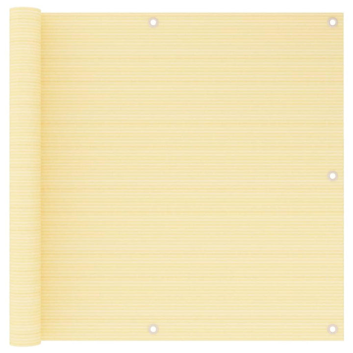 vidaXL Balkon-Sichtschutz Beige 90x500 cm HDPE 90 x 500 cm Beige, 90 x 500 cm Beige