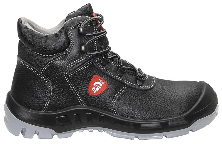 JORI Sicherheitsschuhe ACHIM S3, Damen und Herren, Lederschuh, robust, Schwarz, Stahlkappe - Grösse