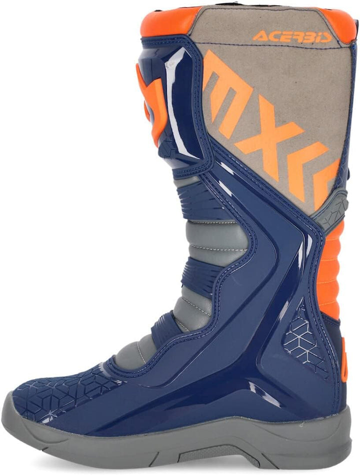 Acerbis - X-Team-Stiefel, STIVALI für Herren 45 EU Blau Grau, 45 EU Blau Grau