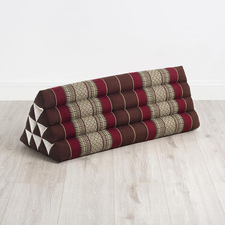 livasia Rückenstützkissen breit für Paare, Dreieckskissen für Garten und Balkon, Keilkissen mit Kapo