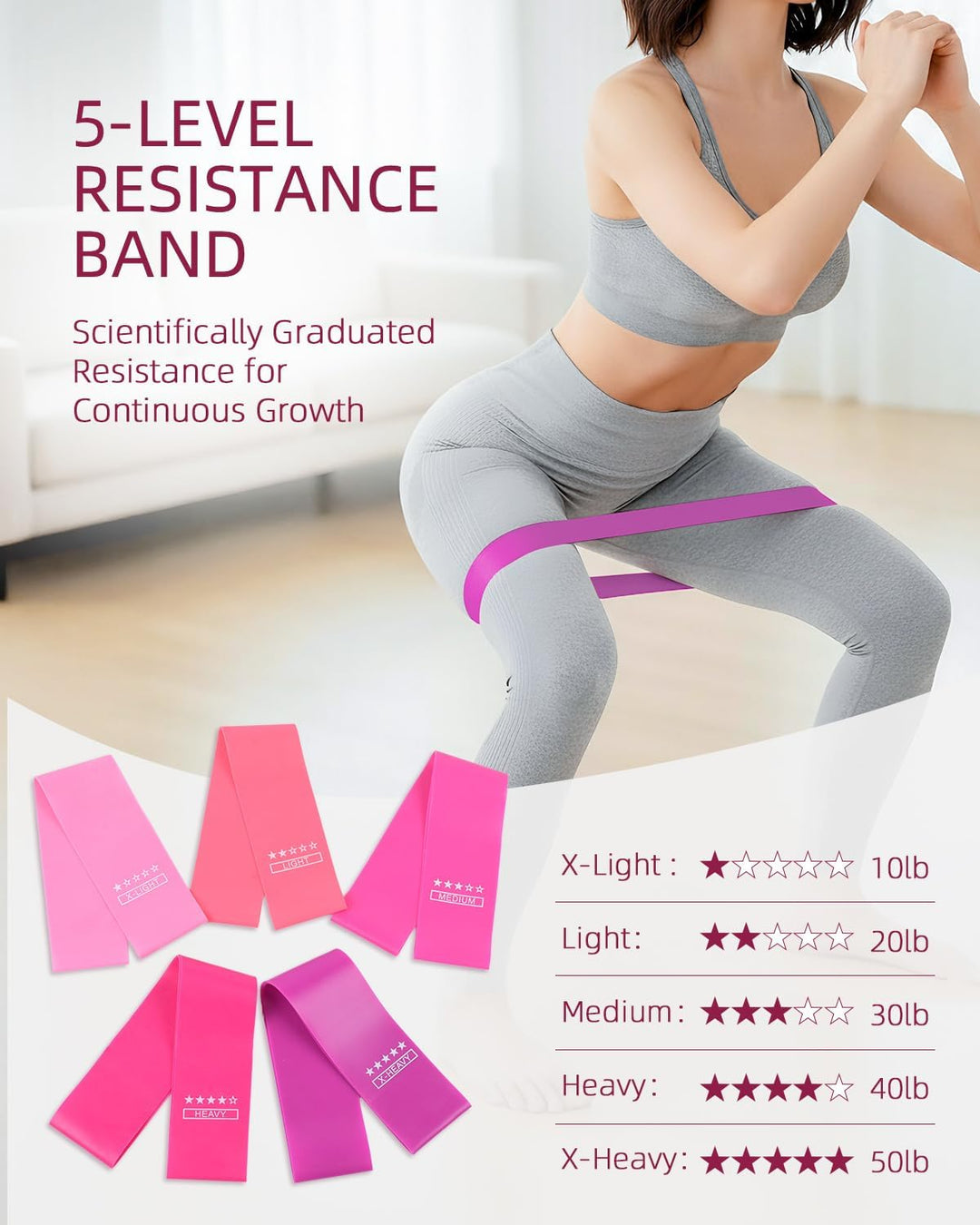 Abahub Pilates Ring Set, 35CM Magic Circle, 25CM Mini Ball,5er Set Fitnessbänder,Yoga Socken,Gleitsc