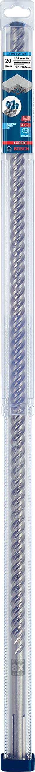 Bosch Professional 1x Expert SDS max-8X Hammerbohrer (für Stahlbeton, Ø 20,00x920 mm, Zubehör Bohrha