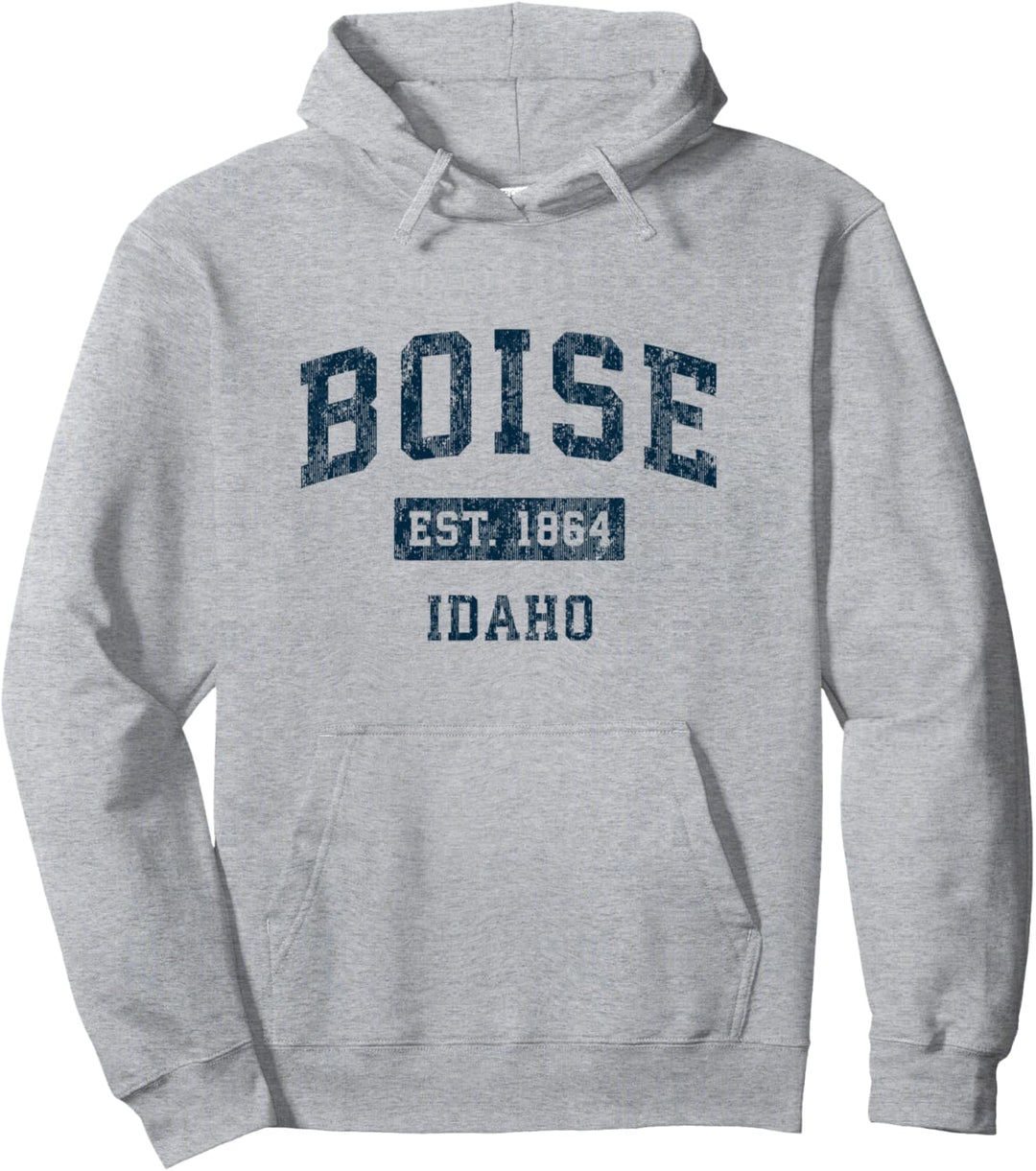 Boise Idaho ID Vintage-Sportdesign, Marineblau Pullover Hoodie
