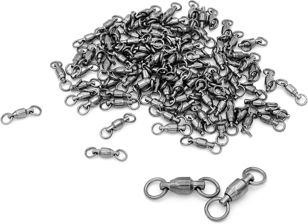 25Stück Kugellager Wirbel High Stärke Wirbel mit Geschweisstem Ringe Angelzubehör #0-#10 33lb-510lb