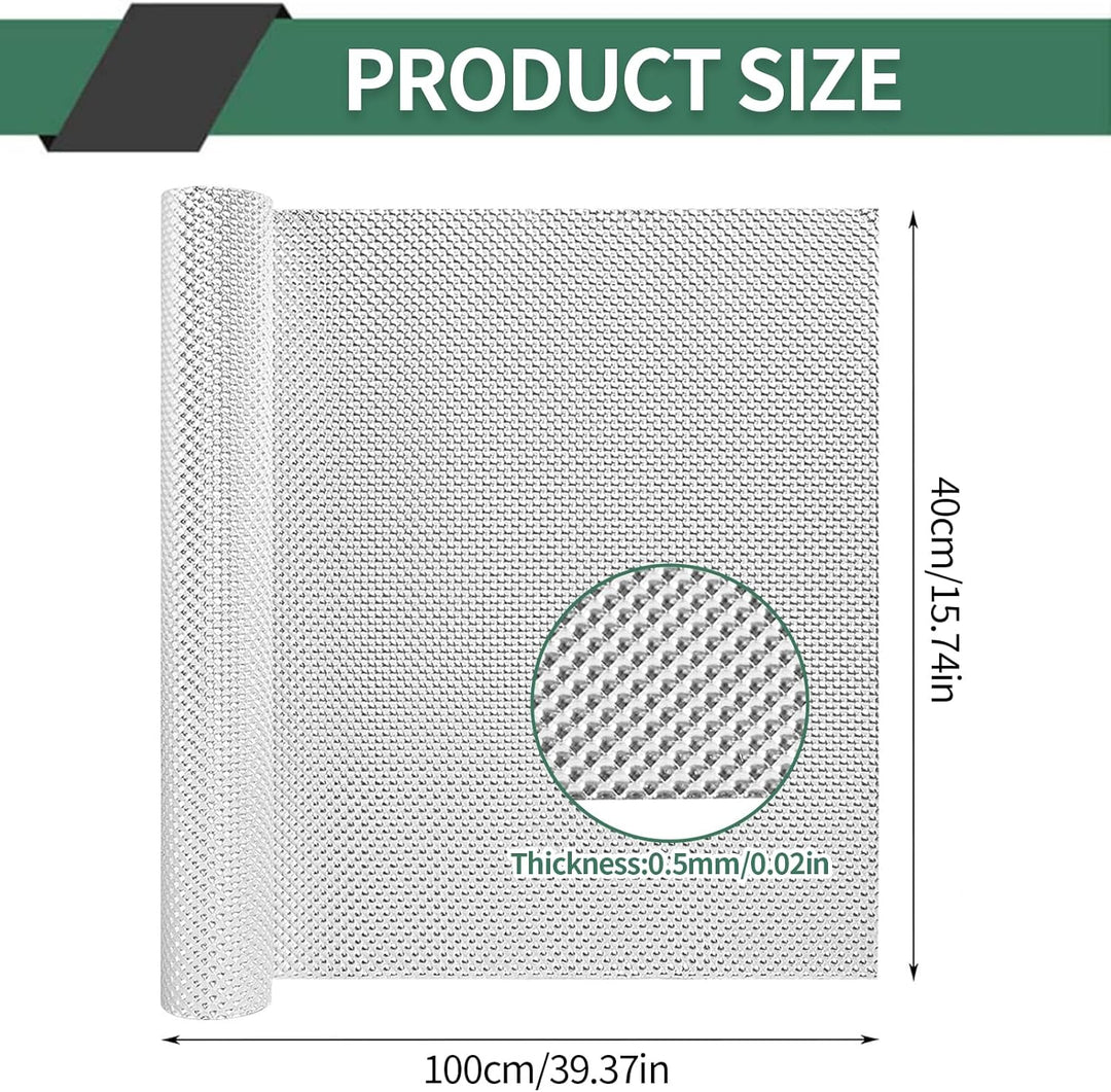 Hitzeschutzblech, 100cm x 40cm Aluminium Hitzeschutzmatte Hitzeschutzblech Auspuff Kann Geschnitten