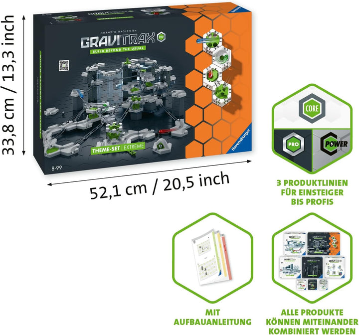 Ravensburger GraviTrax PRO Starter-Set Extreme 22432 - Umfangreiches Starterset der PRO-Linie für de