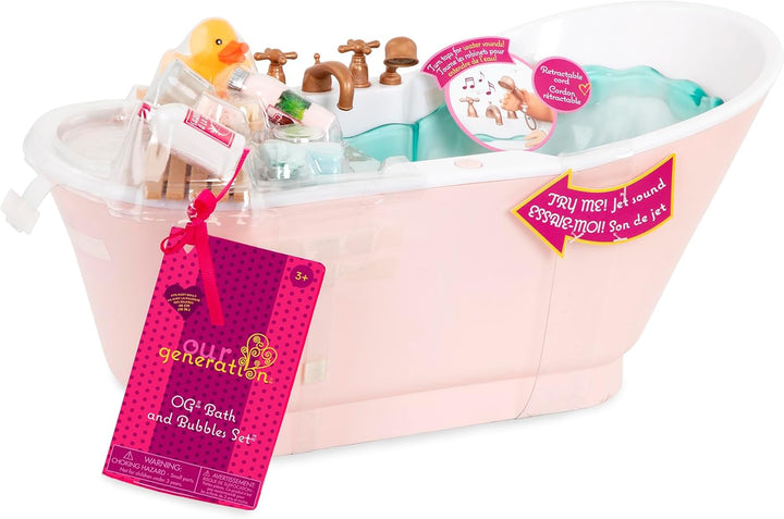 Our Generation - og - Badewannen Set Retro Deluxe - 44937, Badewanne