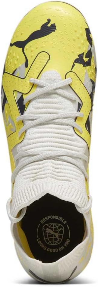 PUMA Unisex Kinder Future Match Fg/Ag Jr Fussballschuh, 32 EU Mehrfarbig Sedate Gray Asphalt Yellow