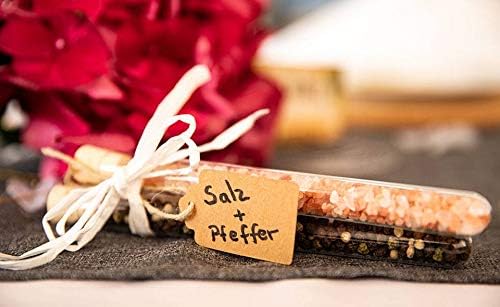 Reagenzgläser zum | Basteln & Dekorieren | Korken aus 100% Kork | Papp-Kärtchen aus recyceltem Papie