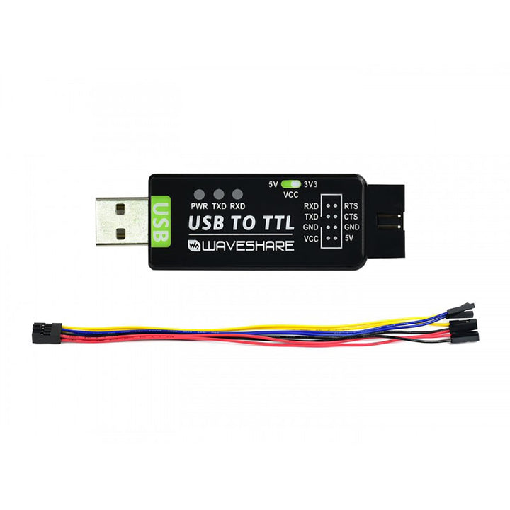 USB to TTL Serial Converter Adapter, Industrial USB UART Module with Protection Circuit, Compatible