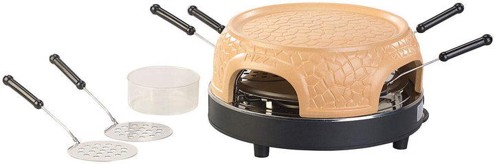 Cucina di Modena Mini Pizzaofen: Pizzaofen mit echter Terrakotta-Haube für 6 Personen (Pizzaofen