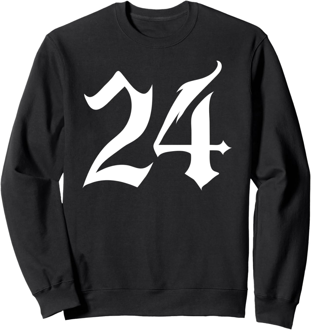 Alte englische Nummer 24 oder Vierundzwanzig Sweatshirt