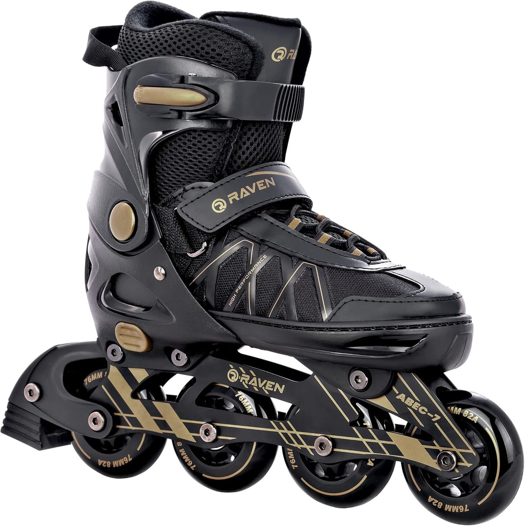 RAVEN Expert 2in1 Schlittschuhe Hockey Inline Skates Inliner für Kinder und Erwachsene verstellbar,