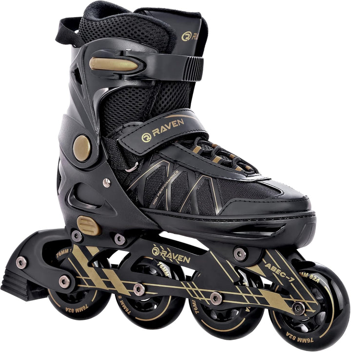 RAVEN Expert 2in1 Schlittschuhe Hockey Inline Skates Inliner für Kinder und Erwachsene verstellbar,