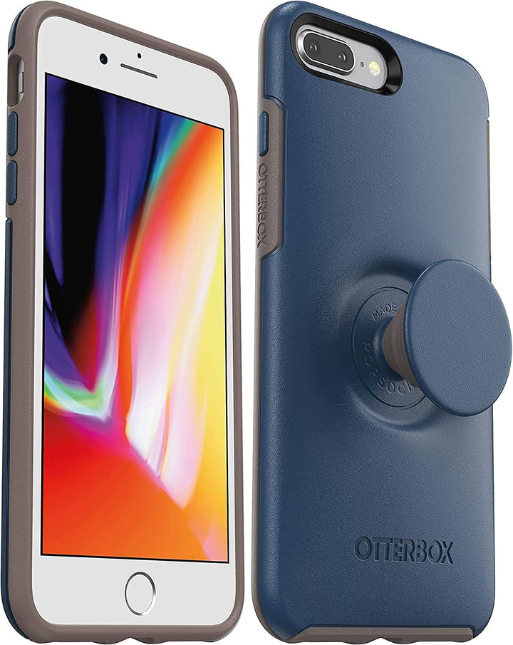 OtterBox + Pop Symmetry Series Hülle für iPhone 7 Plus und iPhone 8 Plus (Go to Blue), Go To Blue