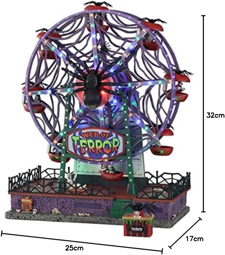 Lemax 14823-UK Spooky Town Sights & Sounds: Web of Terror Ferris Wheel