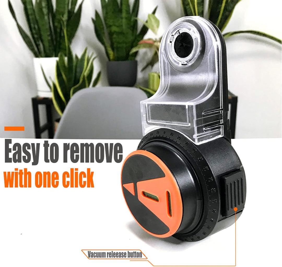 Universal Bohrstaubauffangbehälter mit Lithium-Batterie, Multifunktional, ABS, Schwarz-Orange, 500mA
