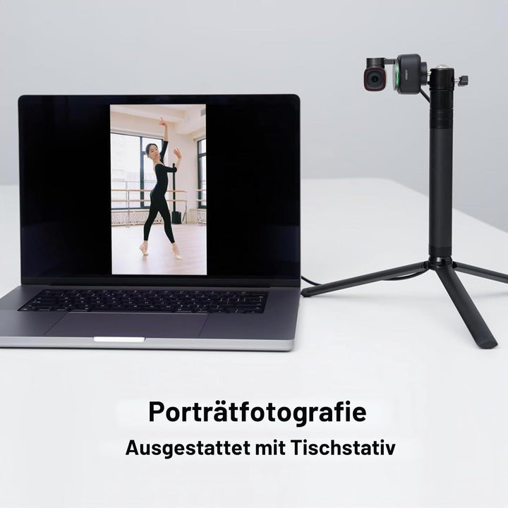 OBSBOT Tiny 2 AI-betriebene PTZ 4K Webcam 1/1,5" CMOS 4X schnellere Fokussierung USB 3.0 10x schnell