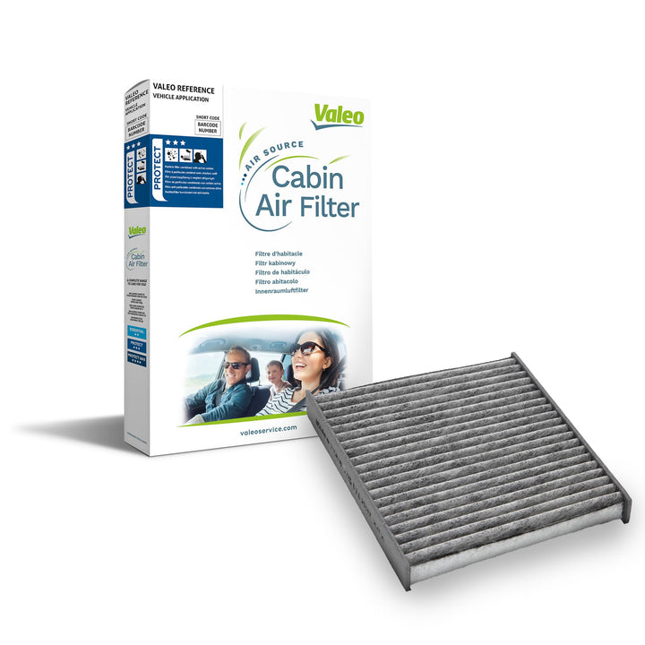 VALEO 715508 Filter Innenraumluft PROTECT Pollenfilter mit Aktivkohle Schutz vor Pollen Staub Bakter