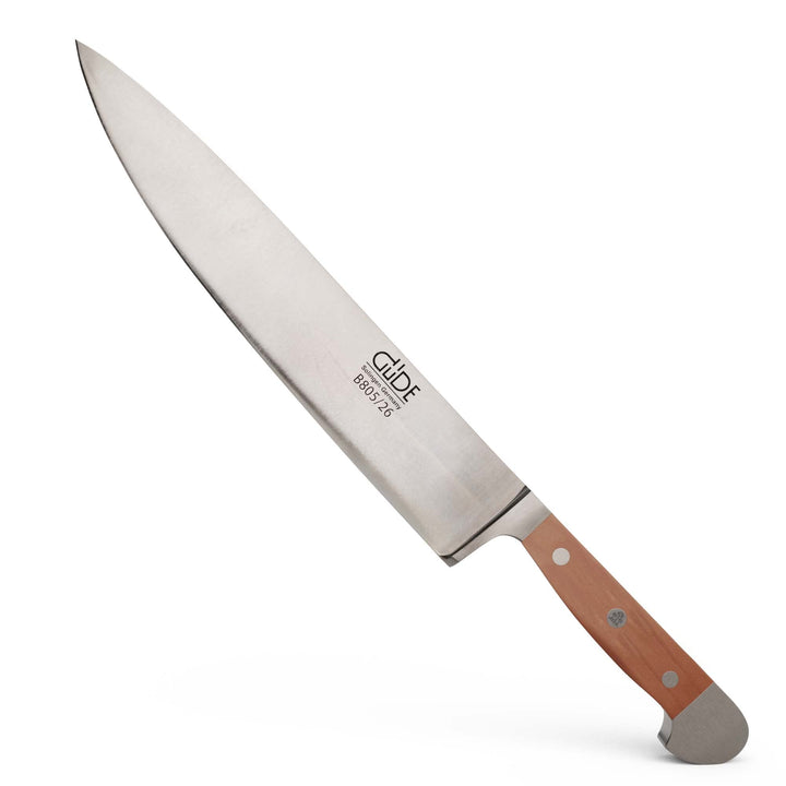 GÜDE Solingen - grosses Kochmesser geschmiedet, 26 cm, Birnenholz, ALPHA BIRNE, Küchenmesser, Doppel