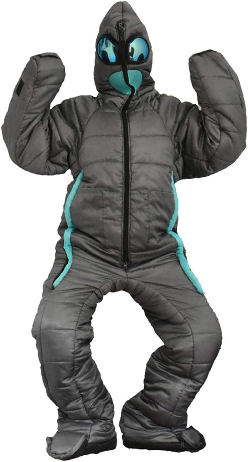 Schlafsackanzug - Alien-Schlafsack - Unisex-Ganzkörper-Alien-Schlafbeutel mit Armen und Beinen für R
