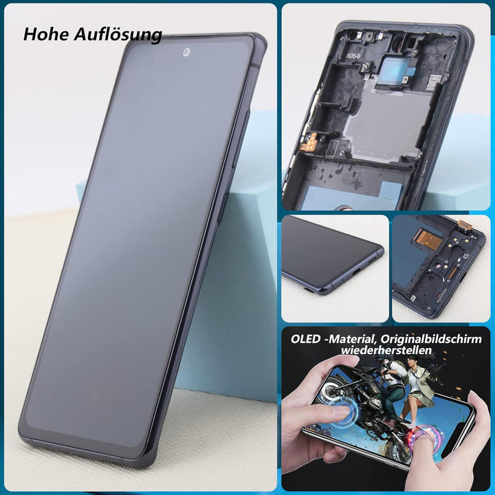 RongZy AMOLED Display für Samsung Galaxy S20 FE/S20 FE 5G LCD Bildschirmersatz Digitizer Touchscreen