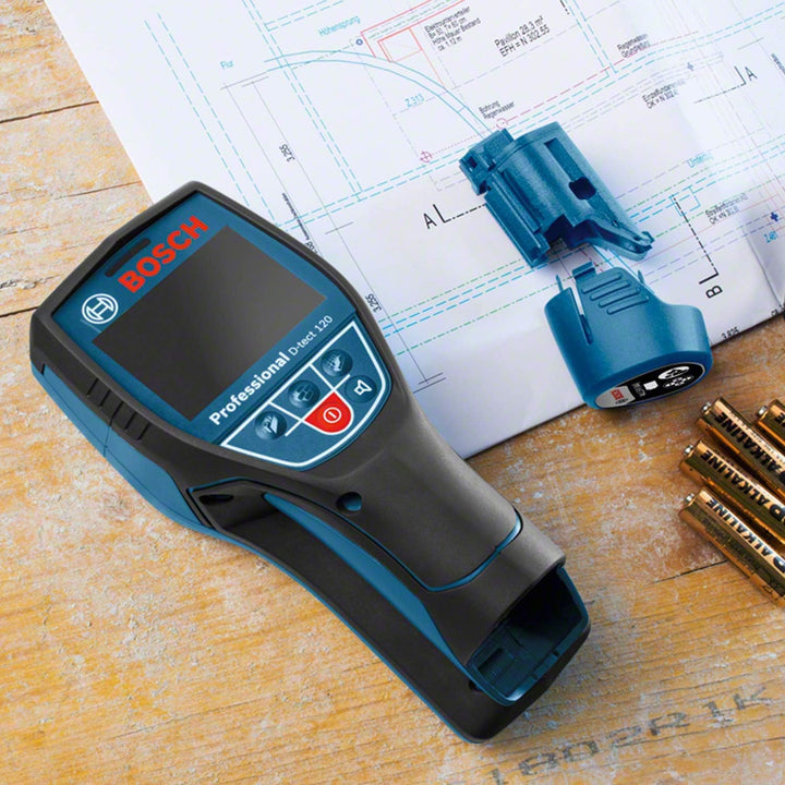 Bosch Professional Ortungsgerät D-tect 120 (4 x AA Batterien, max. Ortungstiefe für Kunststoffrohre/
