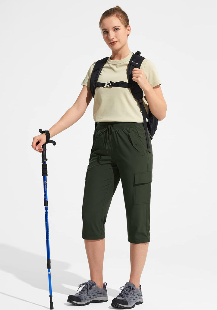 MOCOLY Damen Leichte Wanderhose Outdoor Trekkinghose Atmungsaktive Cargo Hose Kletterhose Outdoorhos