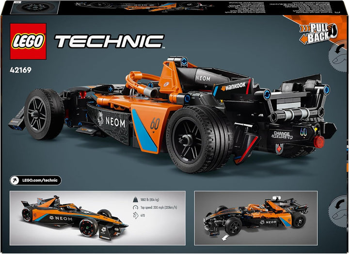 LEGO Technic NEOM McLaren Formula E Race Car, Rennwagen Spielzeug für Kinder ab 9 Jahren, Jungen und