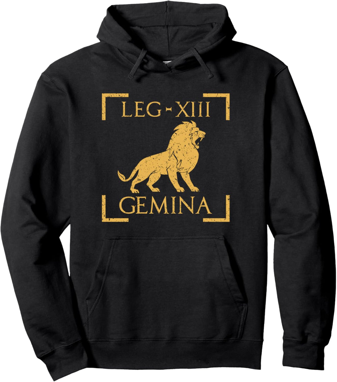 Legio XIII Gemina Lion Emblem Roman Legion Pullover Hoodie
