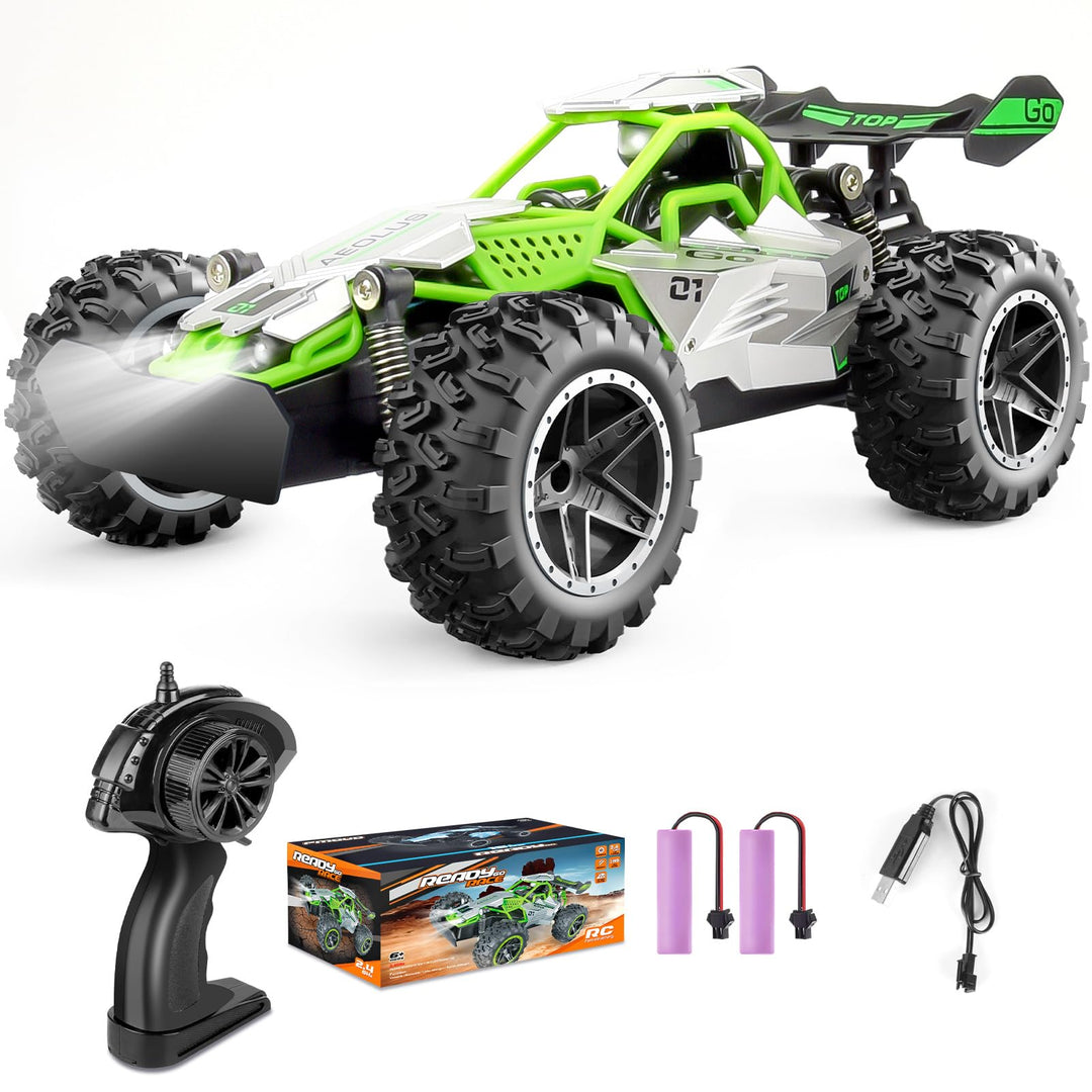 Pmgud Ferngesteuertes Auto, 2,4 GHz 1:18 Proportional 2WD 20+ km/h Hobby Offroad Monster RC Truck, w