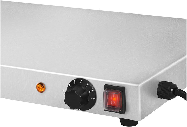 Royal Catering RCHP-600E Warmhalteplate Heizplatte Speisenwärmer (600 W, Edelstahl, Breite 100 cm)